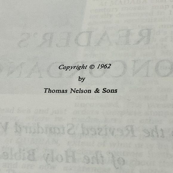 Holy Bible w/ Concordance Nelson 1962 Revised Standard Version Illustrated Maps - Picture 10 of 16
